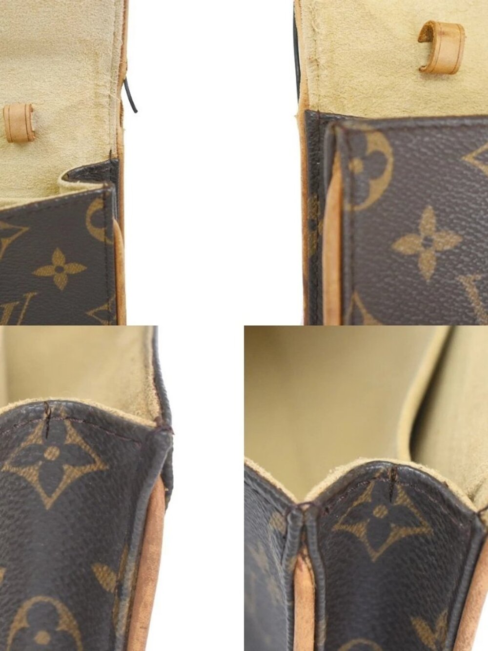 LOUIS VUITTON Pochette Twin GM 2Way Shoulder Bag Monogram Brown M51852 33KC733 - Picture 10 of 16